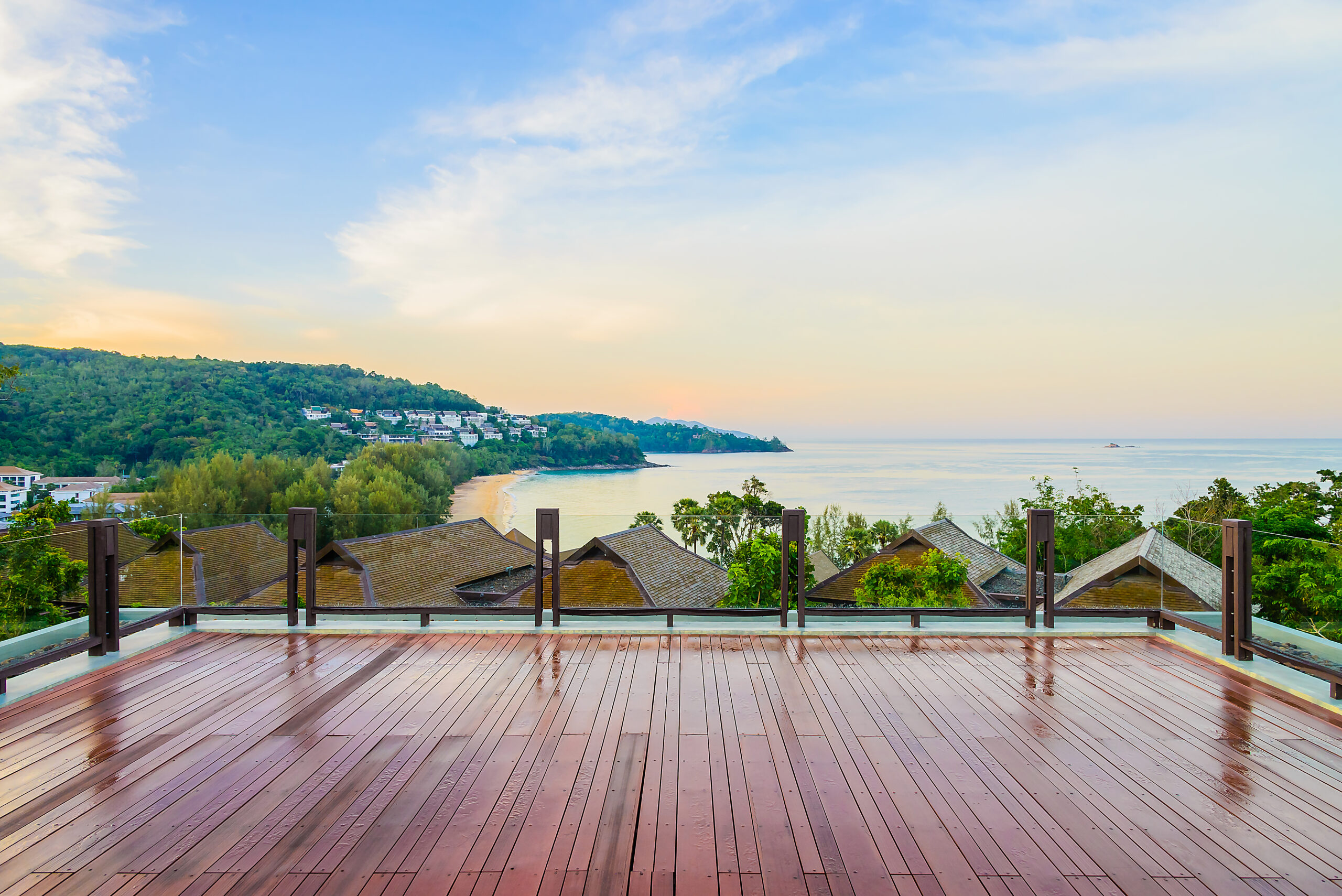 Terrasse propre vue mer
