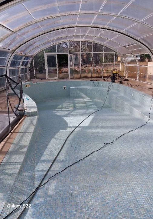 Véranda extérieure après nettoyage